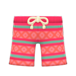 Animal Crossing Items Vibrant Shorts Pink