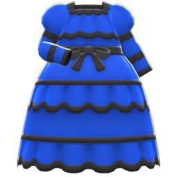 Animal Crossing Items Victorian Dress Blue
