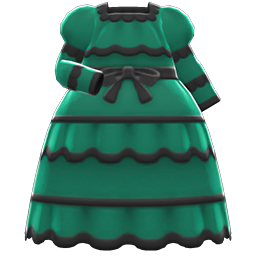 Animal Crossing Items Victorian Dress Green