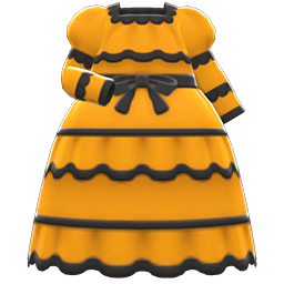 Animal Crossing Items Victorian Dress Orange