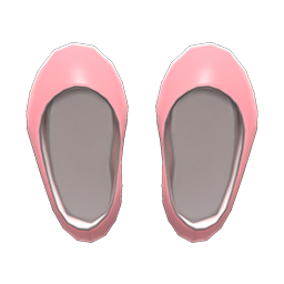 Animal Crossing Items Vinyl Round-toed Pumps Pink