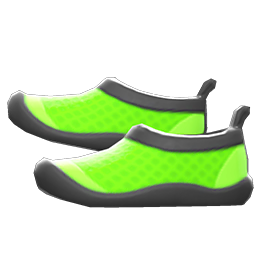Animal Crossing Items Water Shoes Green