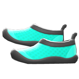 Animal Crossing Items Water Shoes Light blue