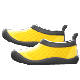 Animal Crossing Items Water Shoes Yellow