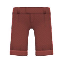 Animal Crossing Items Wide Chino Pants Brown