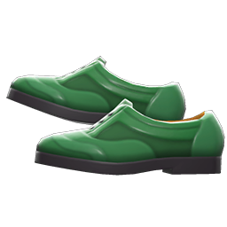 Animal Crossing Items Wingtip Shoes Green