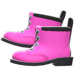 Animal Crossing Items Work Boots Pink