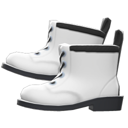 Animal Crossing Items Work Boots White