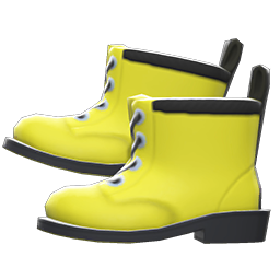 Animal Crossing Items Work Boots Yellow