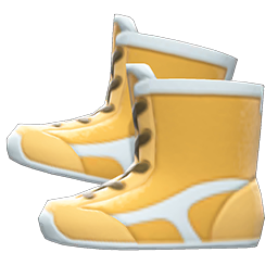 Animal Crossing Items Wrestling Shoes Yellow