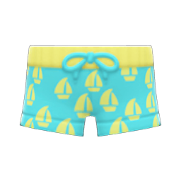 Animal Crossing Items Yacht Shorts Light blue