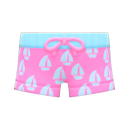 Animal Crossing Items Yacht Shorts Pink