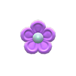 Animal Crossing Items Zen Hair Clip Purple