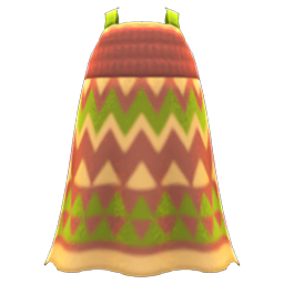 Animal Crossing Items Zigzag-print Dress Brown