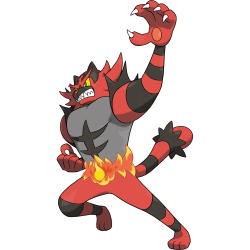 Pokemon Incineroar Non_Shiny